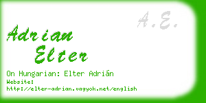 adrian elter business card