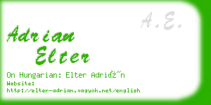 adrian elter business card